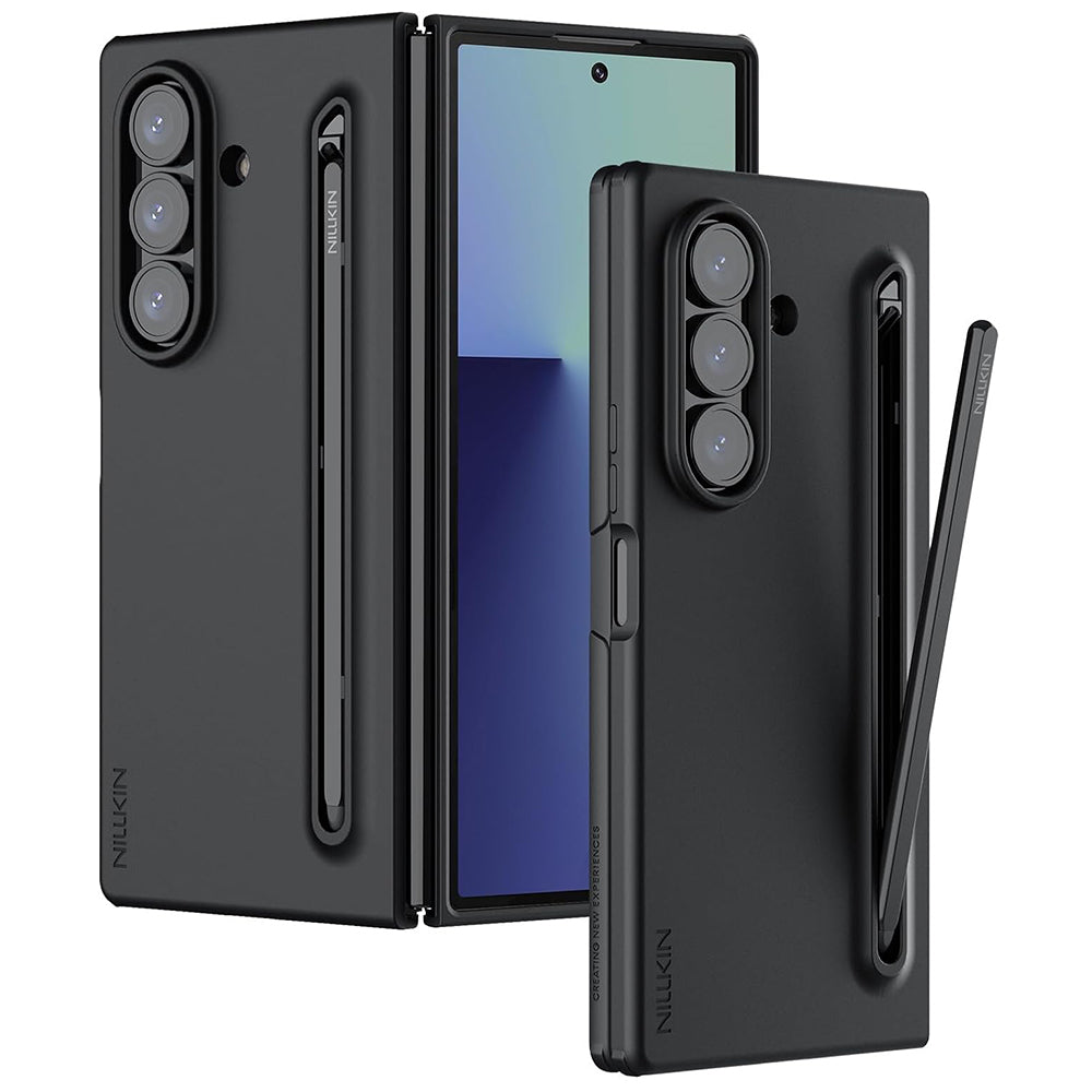 Coque pour Samsung Galaxy Z Fold7 F966, Nillkin, Flex Pure avec support S-Pen, Noire