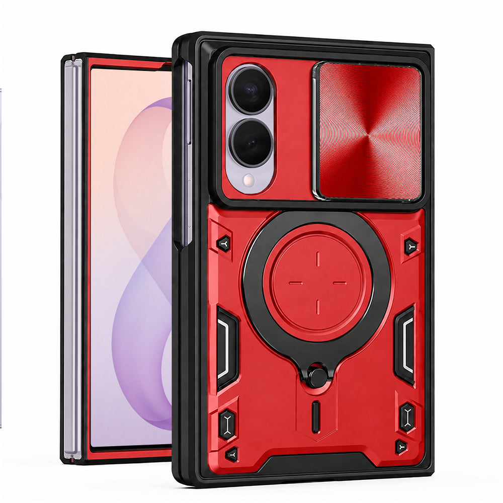 Coque pour Samsung Galaxy Z Fold8 F971, Techsuit, CamGuard Pro, Rouge