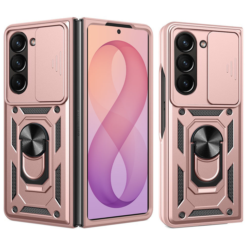 Coque pour Samsung Galaxy Z Fold8 Ultra F976 / Z Fold7 F966, Techsuit, CamShield, Rose Doré