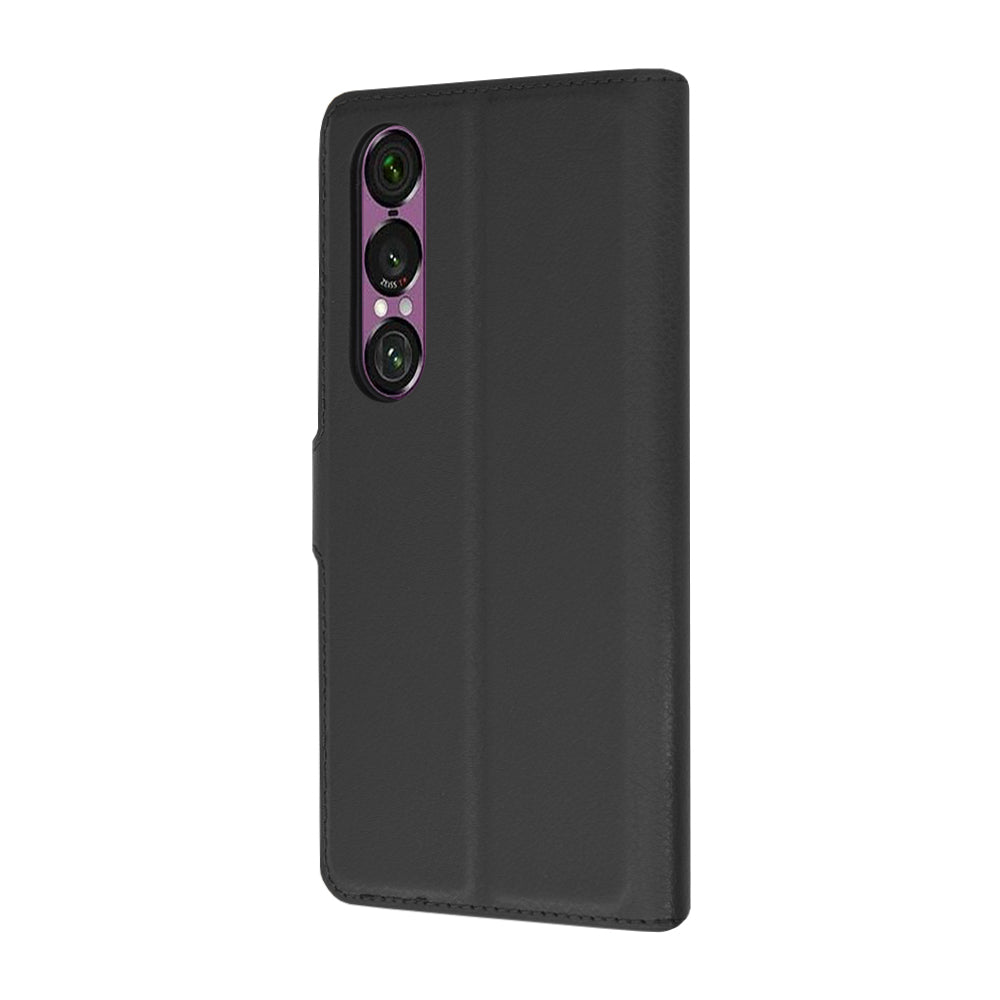 Étui pour Sony Xperia 1 VI, Techsuit, Leather Folio, Noir