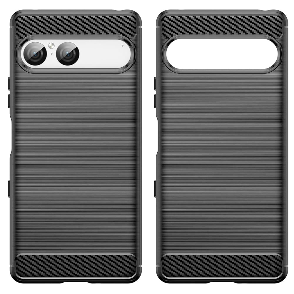Coque pour Sony Xperia 10 VIII, Techsuit, Carbone, Noire
