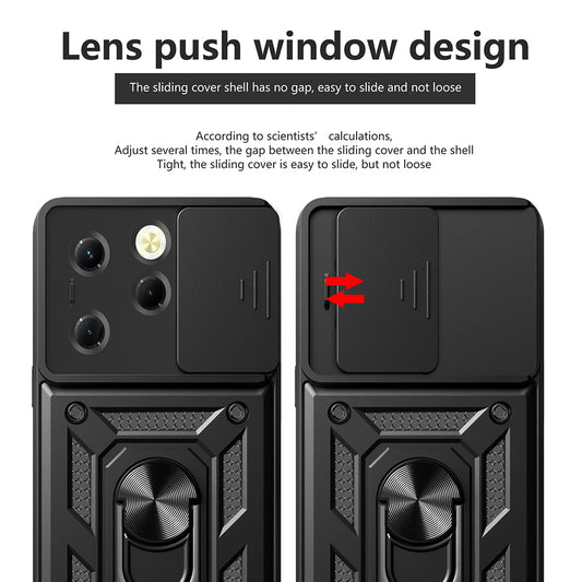 Coque pour Tecno Spark 20 Pro / Infinix Hot 40 / Hot 40 Pro, Techsuit, CamShield, Noire