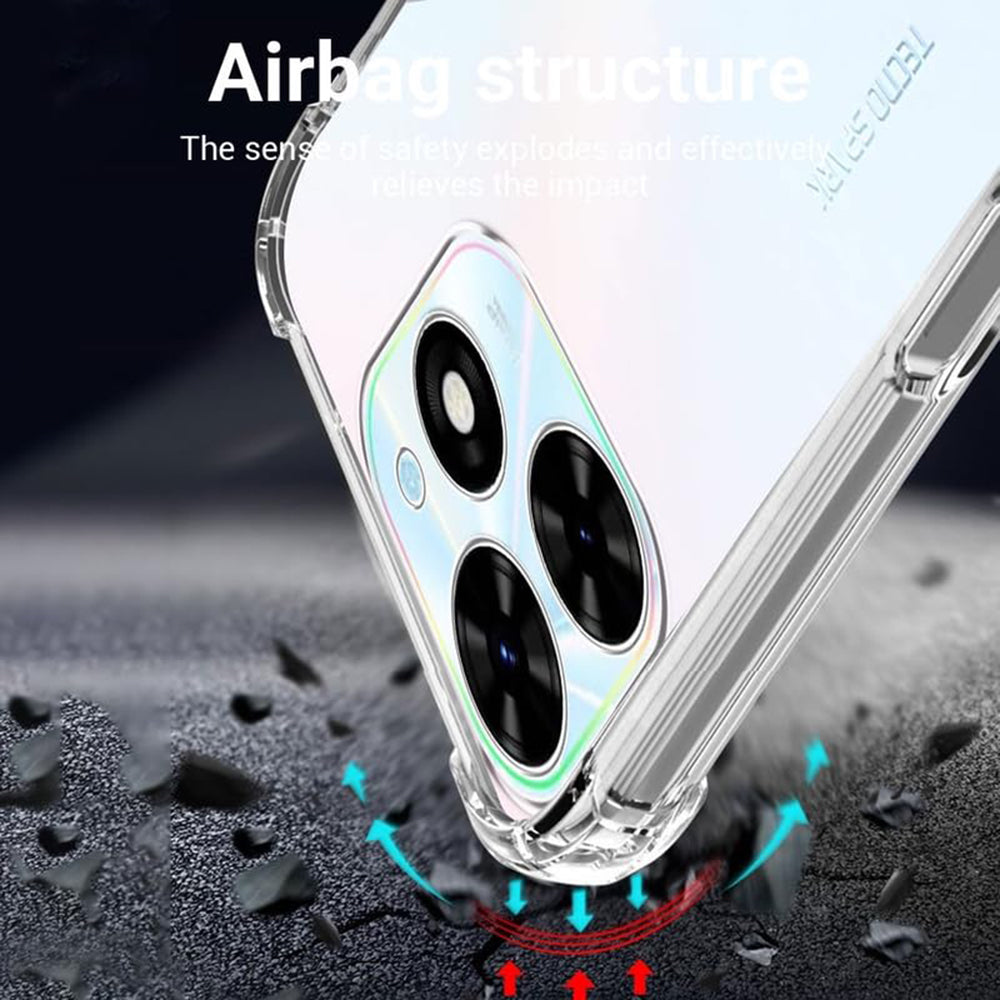 Coque pour Tecno Spark Go 2024 / Spark 20C, Techsuit, Antichoc Claire, Transparente