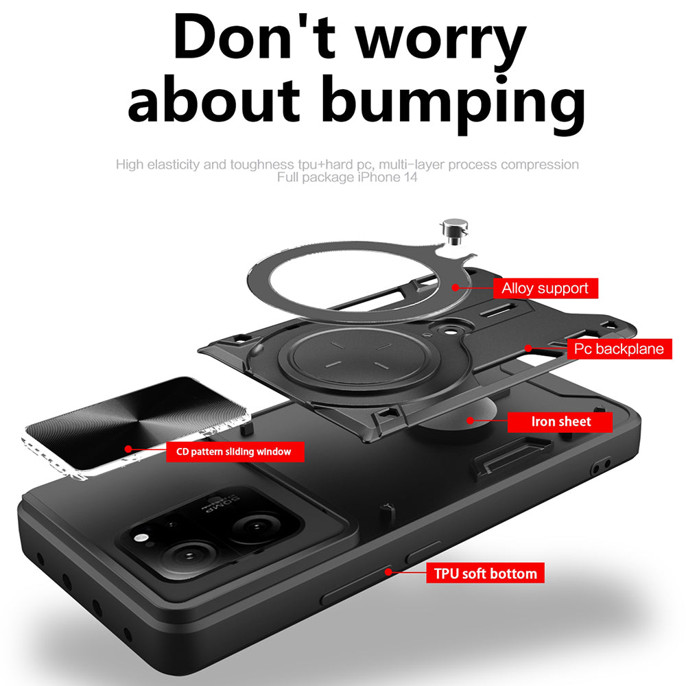 Coque pour Xiaomi 13T Pro / 13T, Techsuit, CamGuard Pro, Noire
