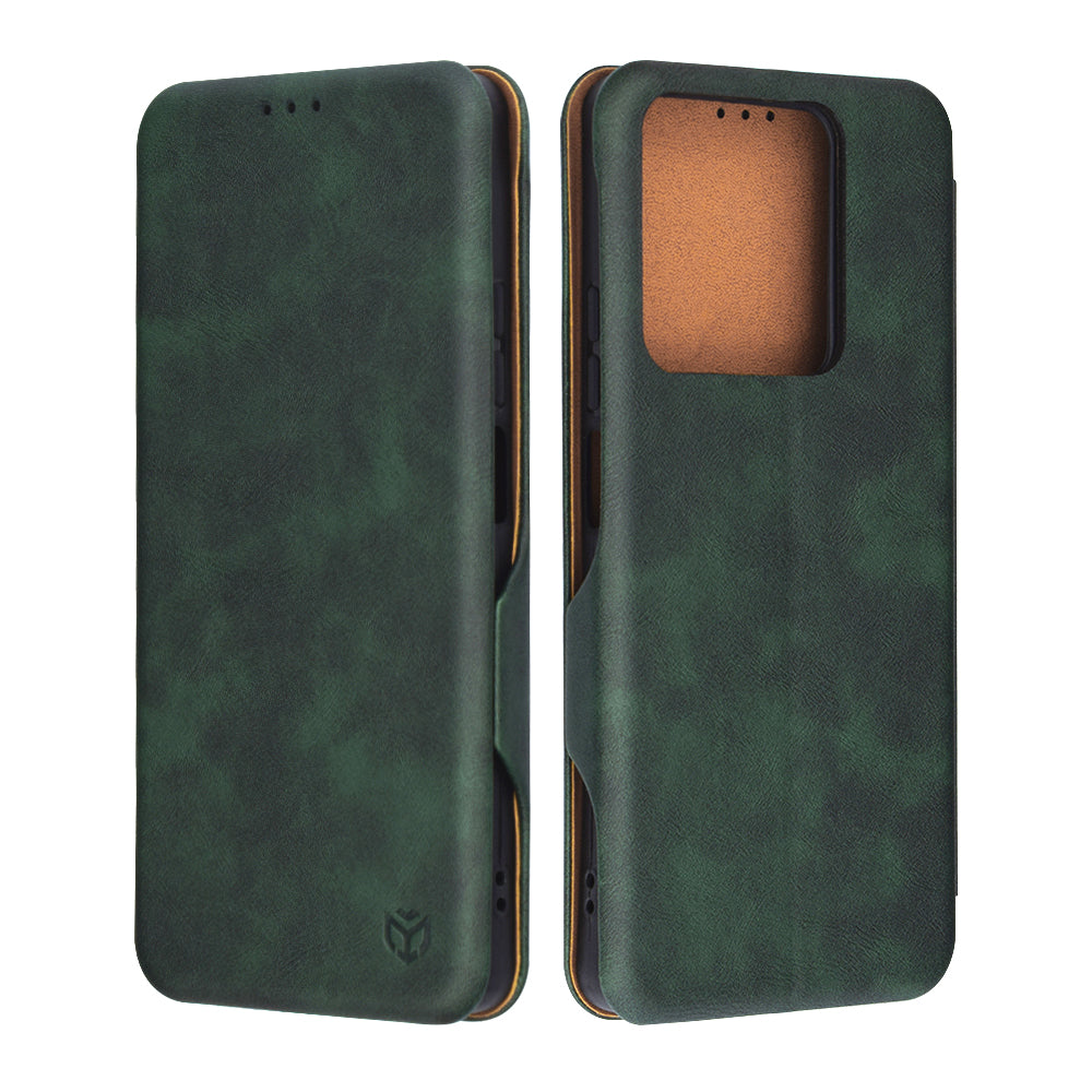 Coque pour Xiaomi 14, Techsuit, Safe Wallet Plus, Vert