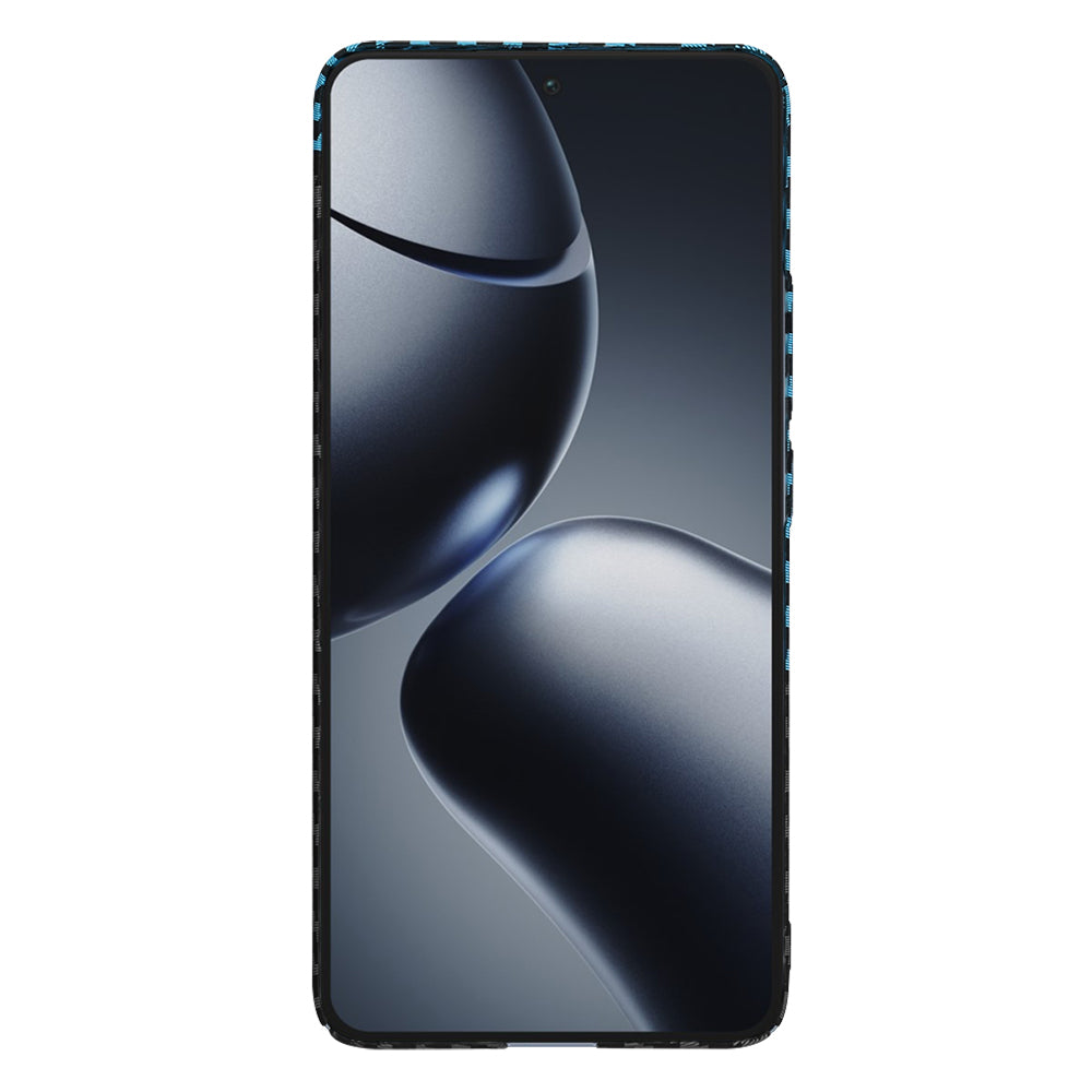 Coque pour Xiaomi 14T Pro, Techsuit, Carbonite FiberShell, Noir Bleu