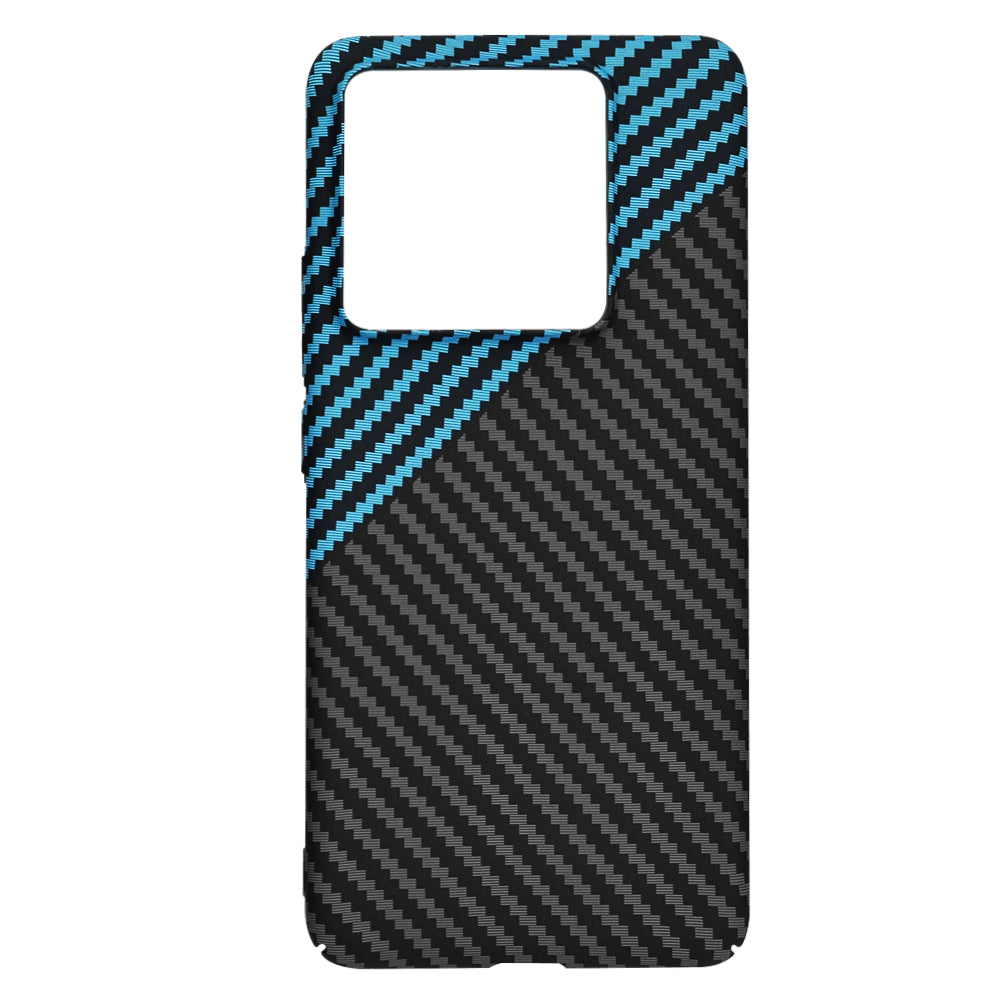 Coque pour Xiaomi 14T Pro, Techsuit, Carbonite FiberShell, Noir Bleu