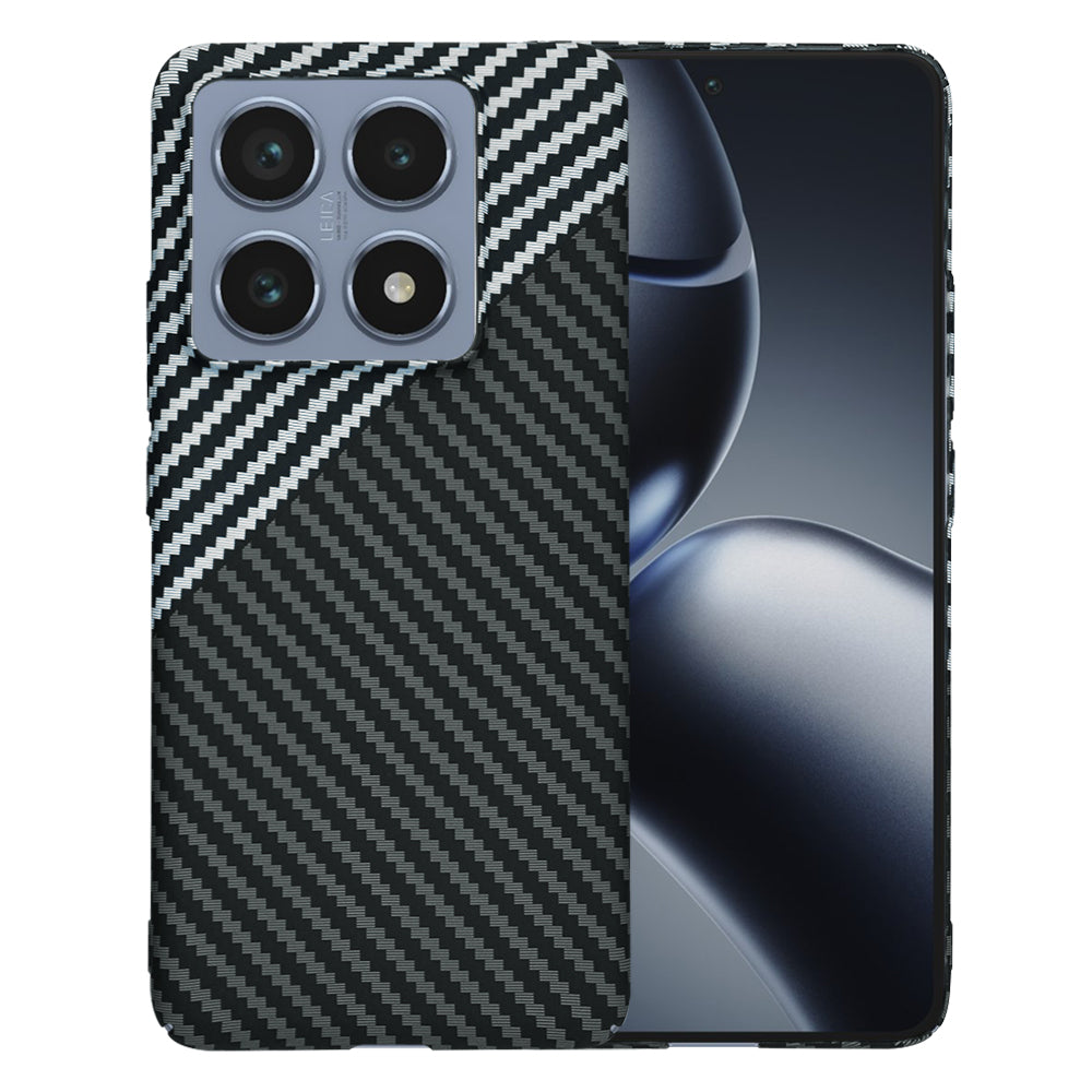 Coque pour Xiaomi 14T Pro, Techsuit, Carbonite FiberShell, Noir Gris