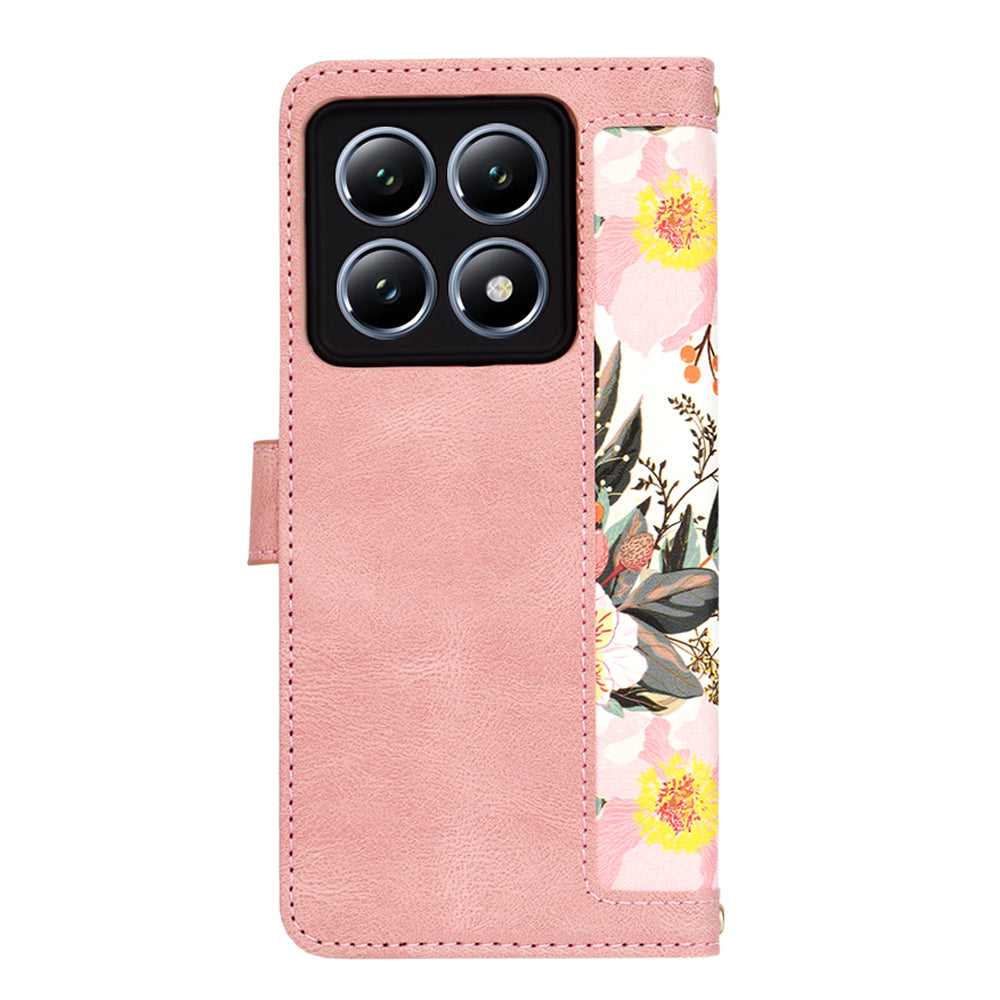 Coque pour Xiaomi 14T Pro, Techsuit, FlipCraft, Rose