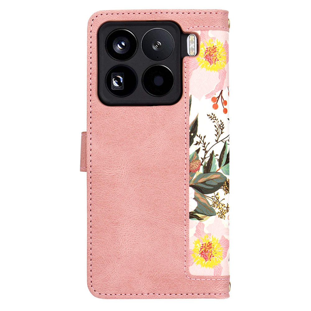 Coque pour Xiaomi 15 Pro, Techsuit, FlipCraft, Rose