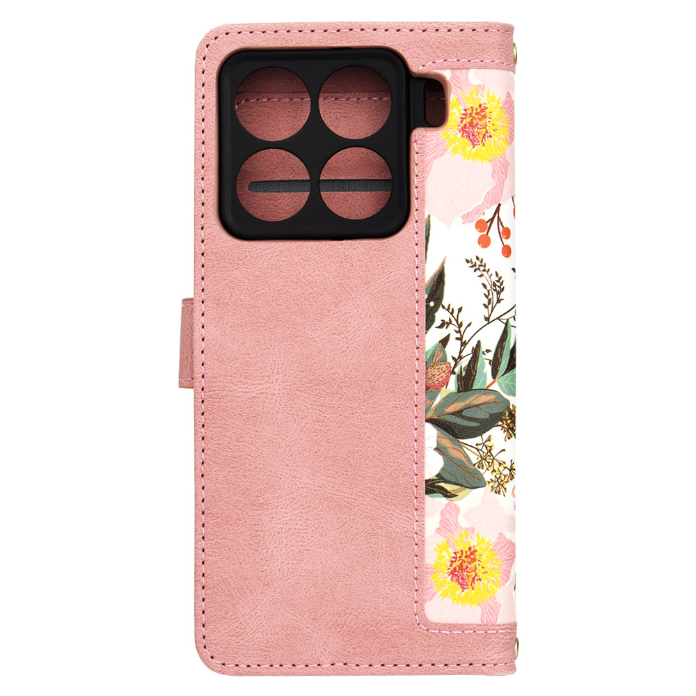 Coque pour Xiaomi 15 Pro, Techsuit, FlipCraft, Rose