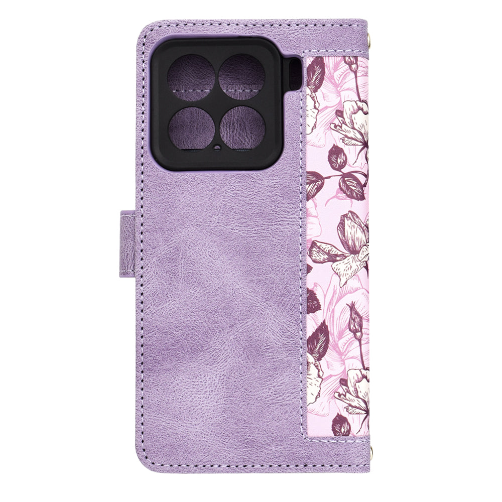 Coque pour Xiaomi 15, Techsuit, FlipCraft, Violet