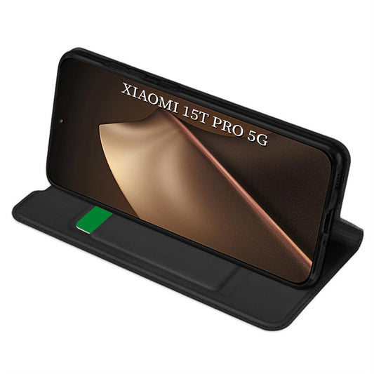 Étui pour Xiaomi 15T Pro, Techsuit, Magskin Book, Noir