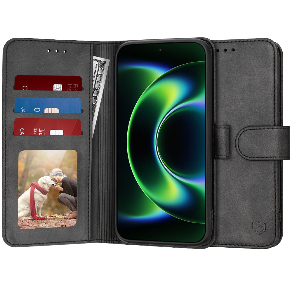 Étui pour Xiaomi 17 Ultra, Techsuit, Diary Book, Noir