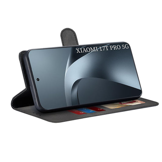 Coque pour Xiaomi 17T Pro, Techsuit, Diary Book, Noire