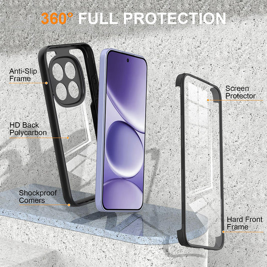 Coque pour Xiaomi 17T, Techsuit, ColorVerse 360, Noire