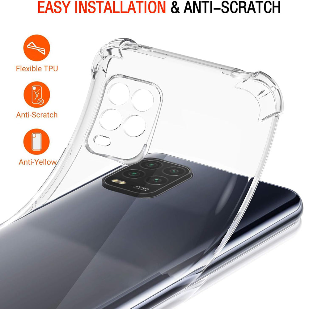Coque pour Xiaomi Mi 10 Lite 5G, Techsuit, Anti-choc Claire, Transparente