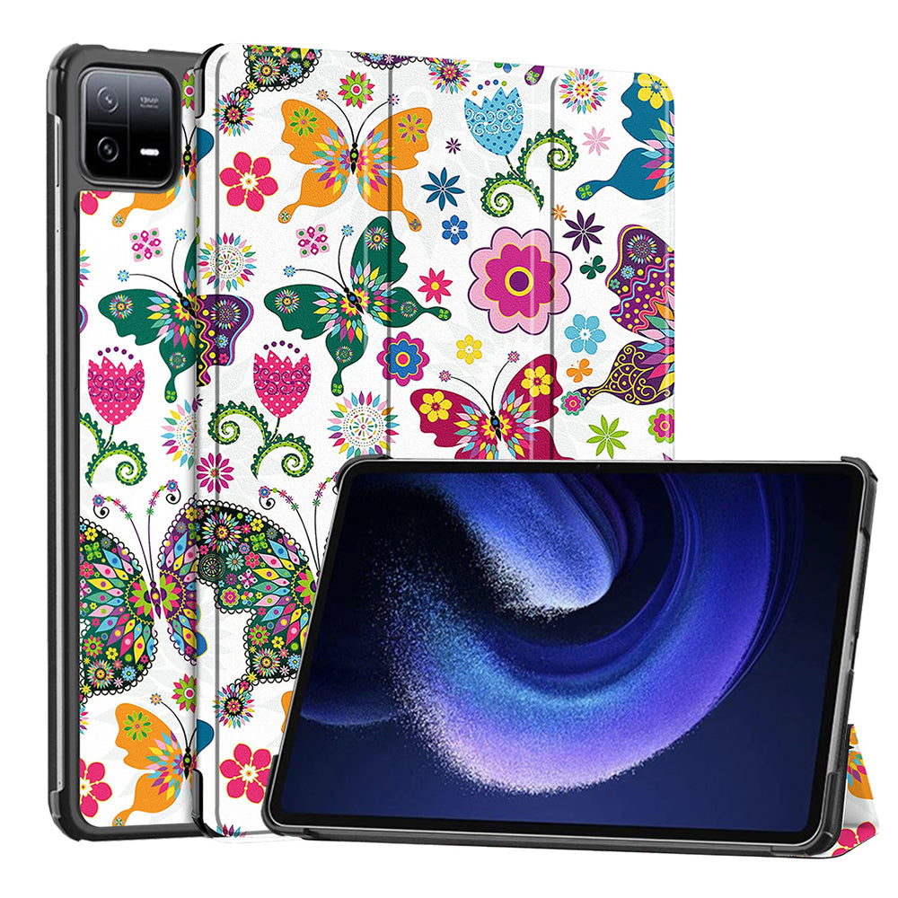 Coque pour Xiaomi Pad 6 / 6 Pro, Techsuit, FoldPro Butterfly, Multicolore