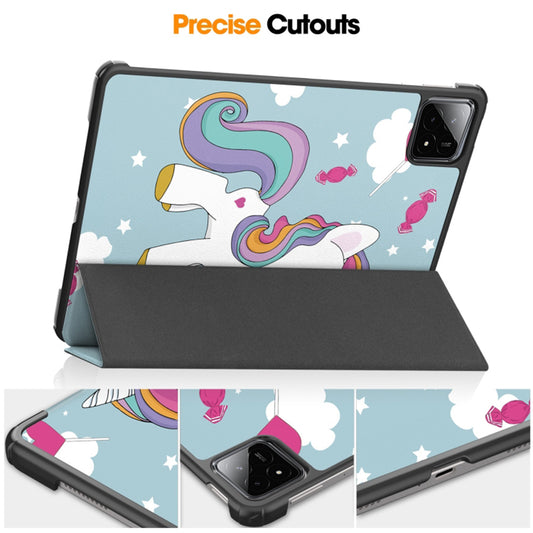 Coque pour Xiaomi Pad 6S Pro 12.4, Techsuit, FoldPro Unicorn, Multicolore