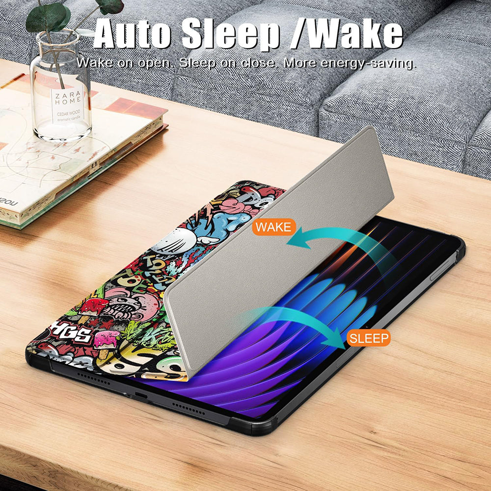 Coque pour Xiaomi Pad 7 / 7 Pro, Techsuit, FoldPro Urban Vibe, Multicolore