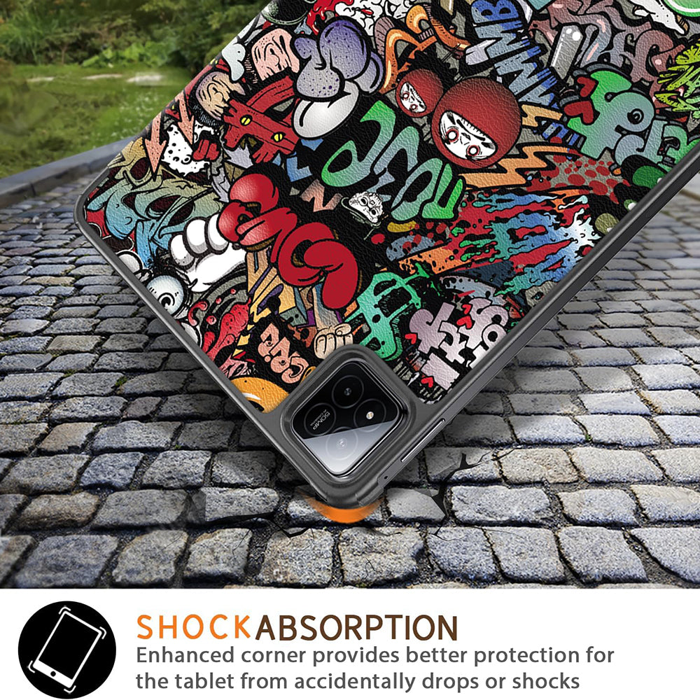 Coque pour Xiaomi Pad 7 / 7 Pro, Techsuit, FoldPro Urban Vibe, Multicolore