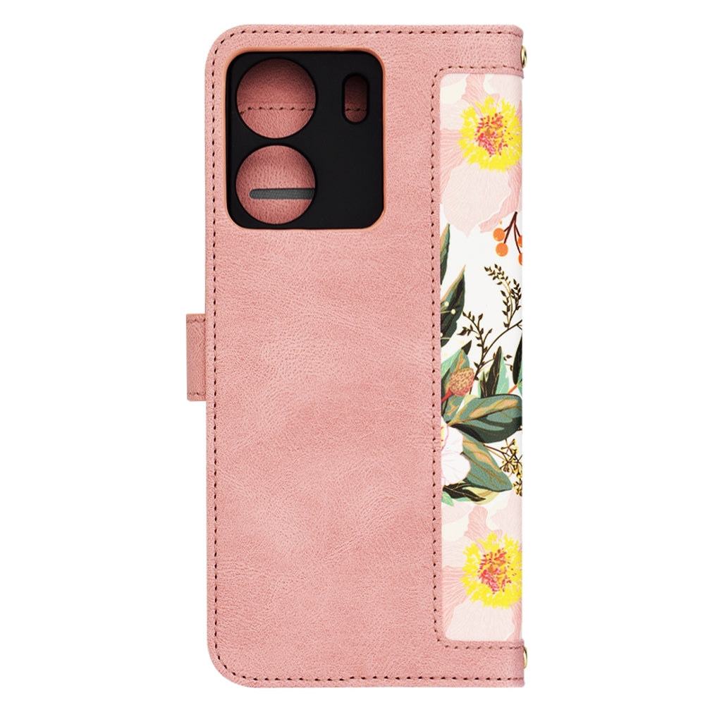Coque pour Xiaomi Poco C65 / Redmi 13C, Techsuit, FlipCraft, Rose