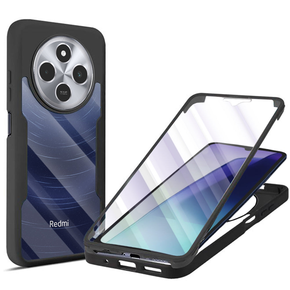 Coque pour Xiaomi Poco C75 / Redmi 14C, Techsuit, ColorVerse 360, Noire