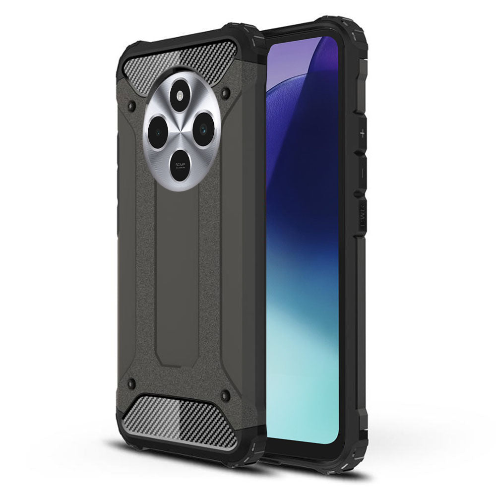 Coque pour Xiaomi Poco C75 / Redmi 14C, Techsuit, Hybrid Armor, Noire