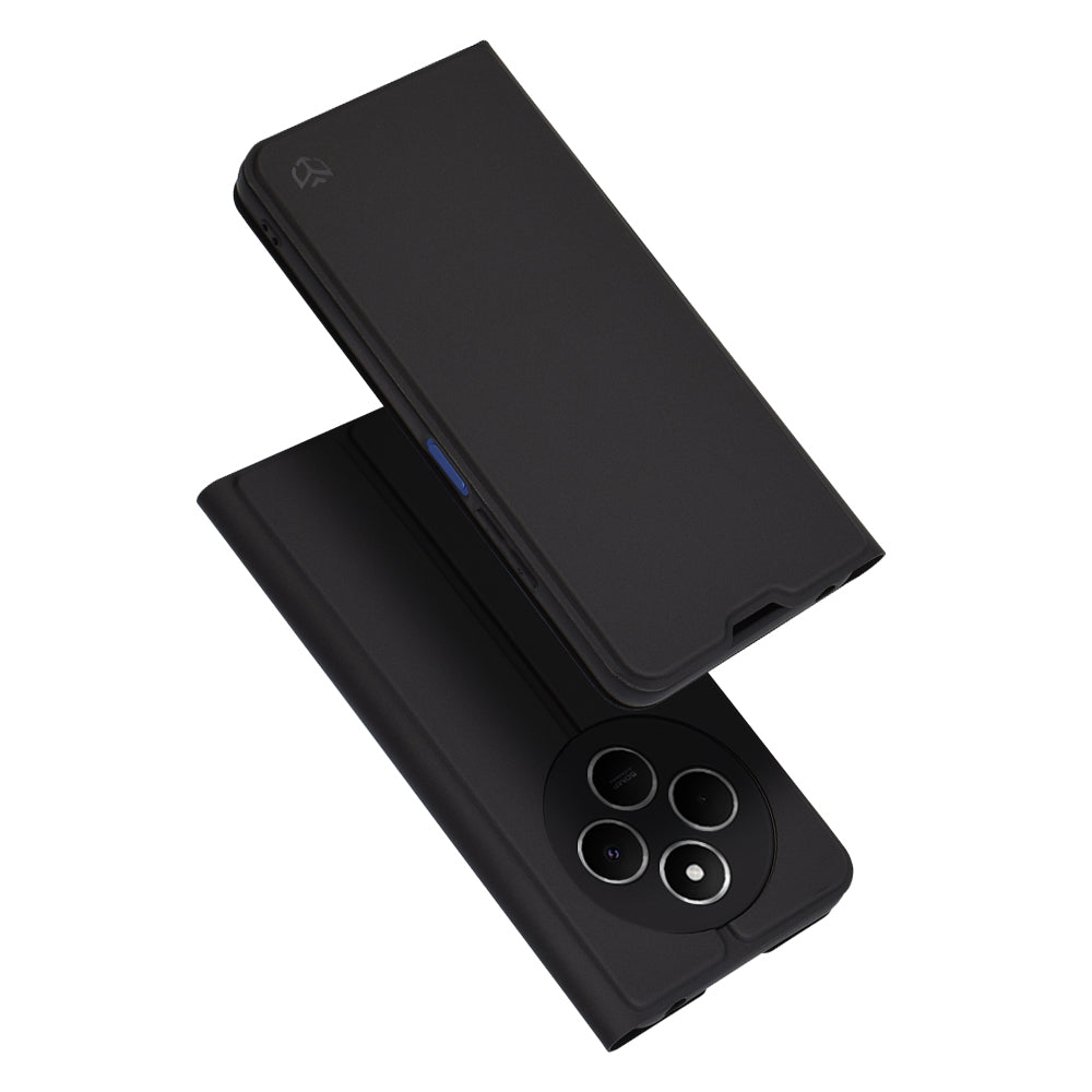 Coque pour Xiaomi Poco C75 / Redmi 14C, Techsuit, Magskin Book, Noire