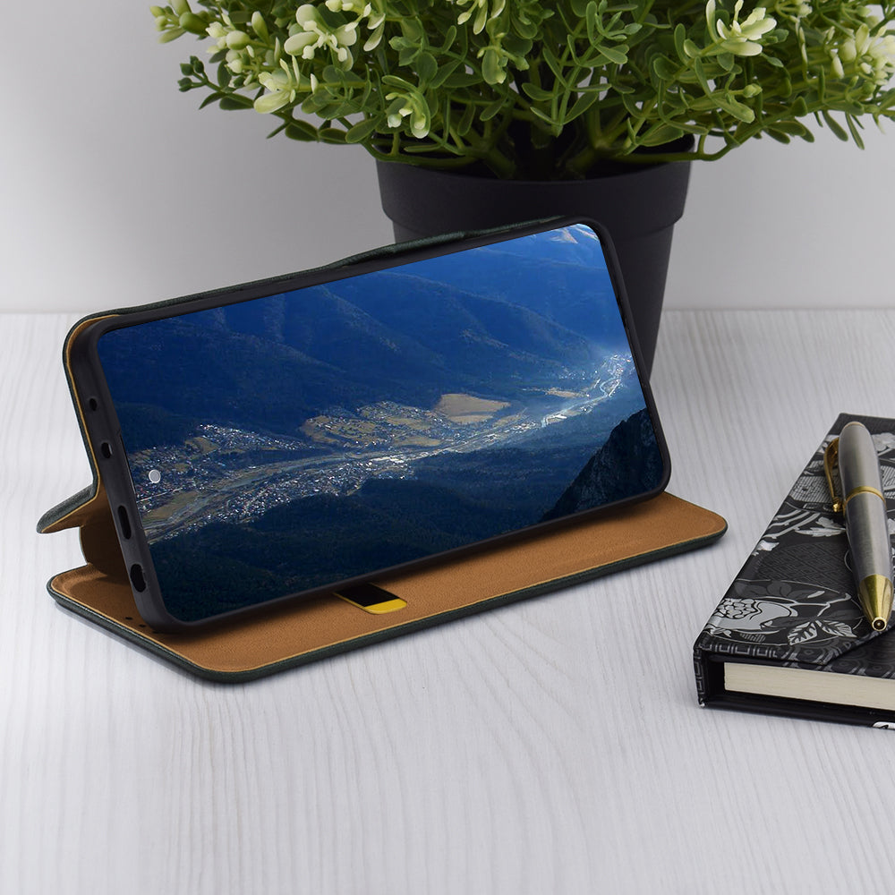 Étui pour Xiaomi Poco C75 / Redmi 14C, Techsuit, Safe Wallet Plus, Vert