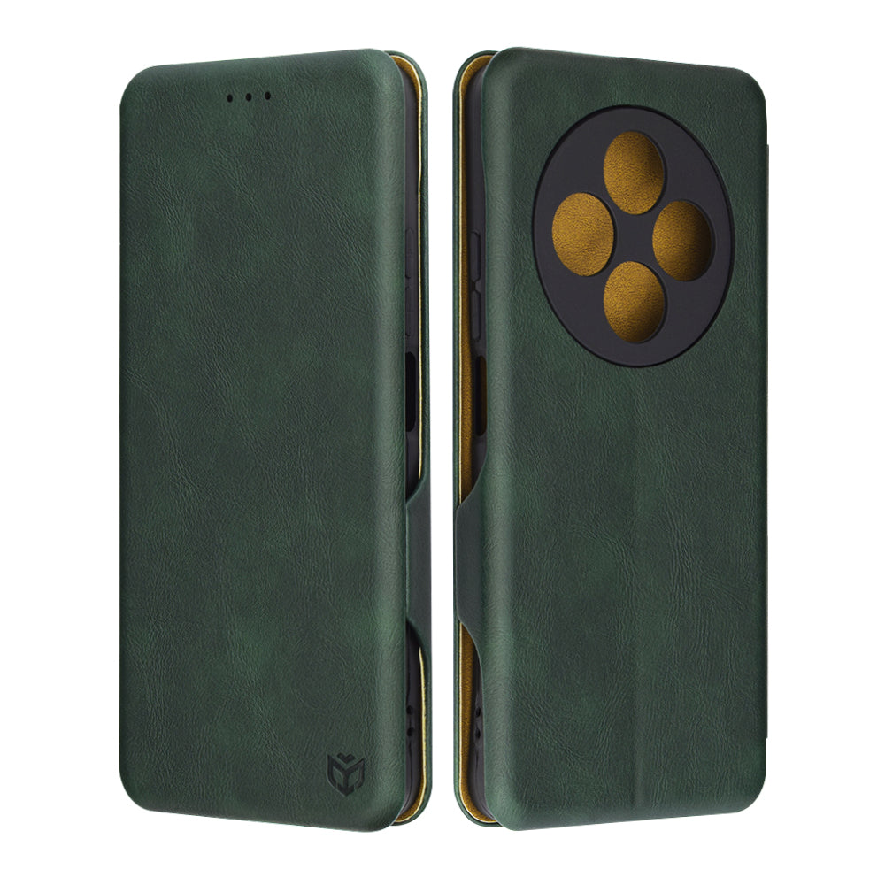Étui pour Xiaomi Poco C75 / Redmi 14C, Techsuit, Safe Wallet Plus, Vert