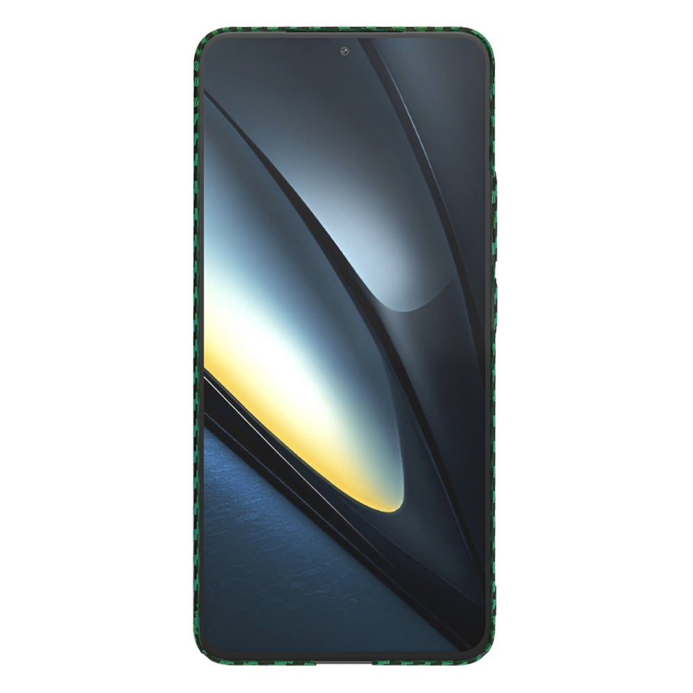 Coque pour Xiaomi Poco F6 Pro, Techsuit, Carbonite FiberShell, Vert