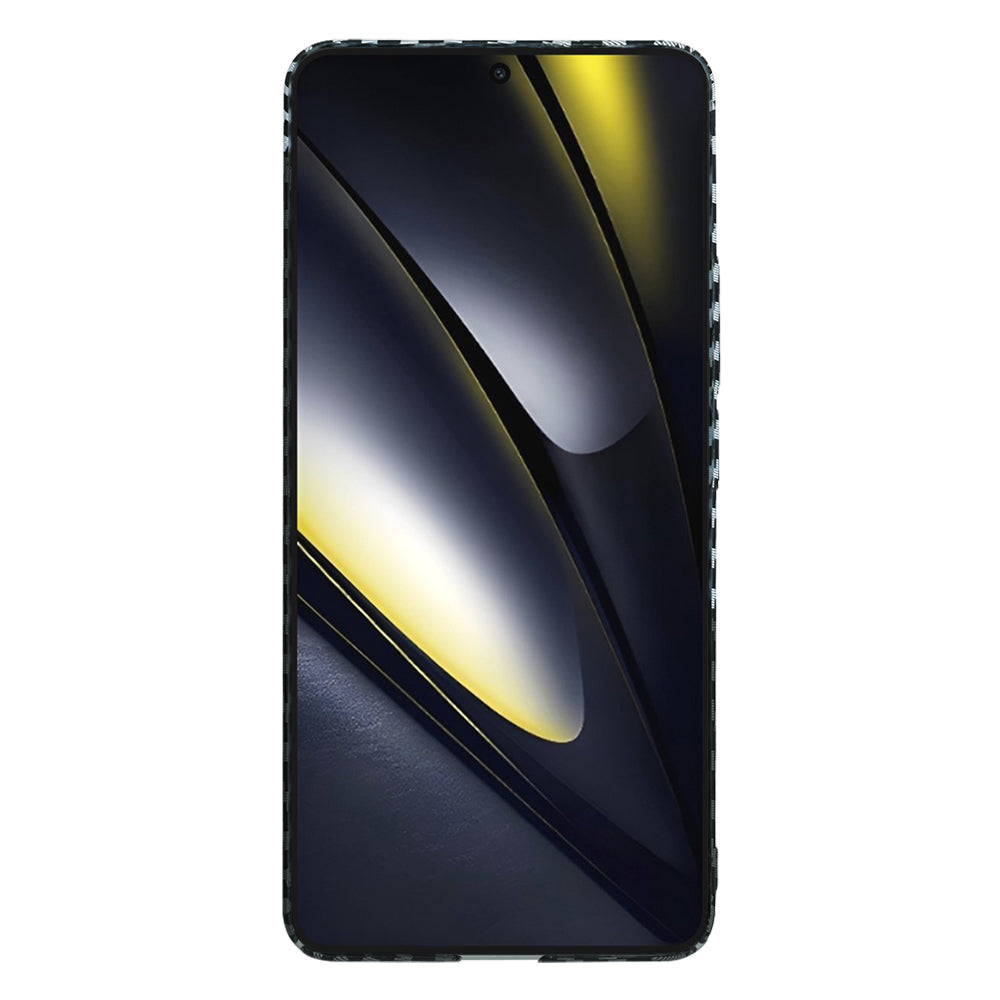 Coque pour Xiaomi Poco F6, Techsuit, Carbonite FiberShell, Noir Gris