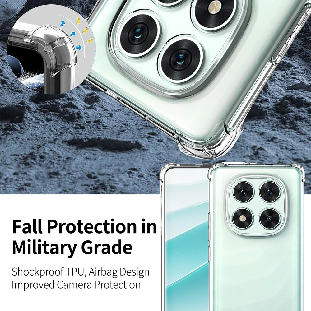 Coque pour Xiaomi Poco F7 Pro, Techsuit, Anti-choc Claire, Transparente