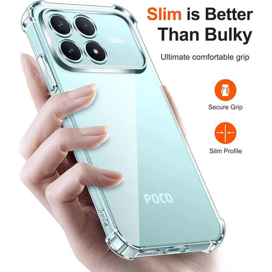 Étui pour Xiaomi Poco F8 Pro, Techsuit, Shockproof Clear, Transparent