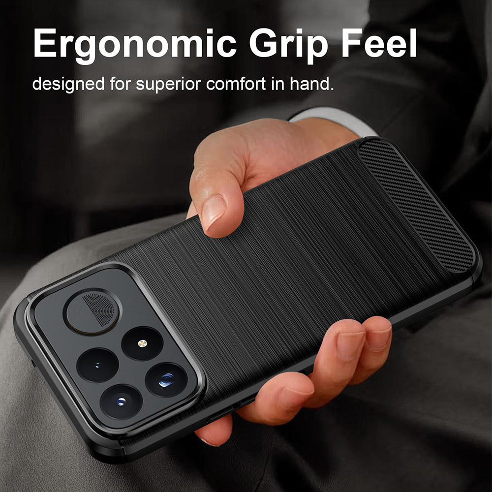 Coque pour Xiaomi Poco F9 Pro, Techsuit, Carbone, Noire