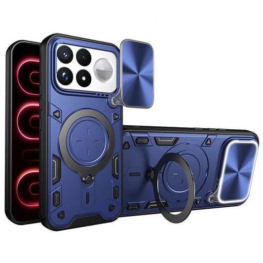 Coque pour Xiaomi Poco F9 Ultra, Techsuit, CamGuard Pro, bleue