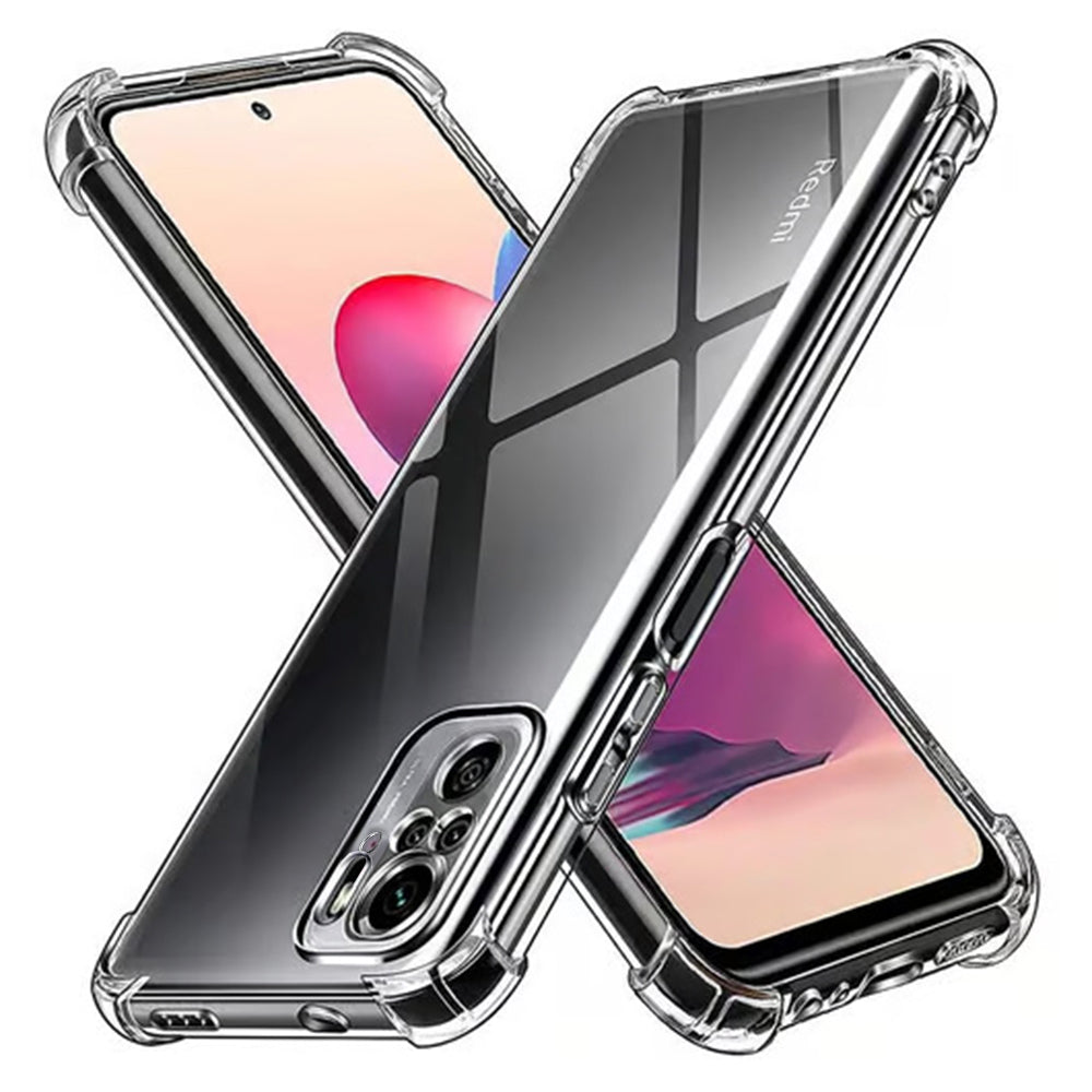 Coque pour Xiaomi Poco M5s / Redmi Note 10S / Note 10, Techsuit, Antichoc Claire, Transparente