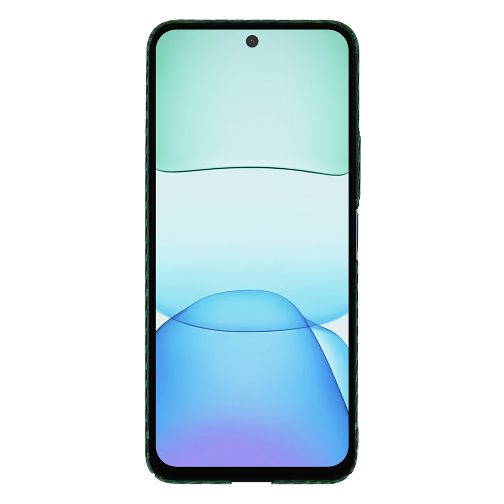 Coque pour Xiaomi Poco M6 4G / Redmi 13, Techsuit, Carbonite FiberShell, Vert