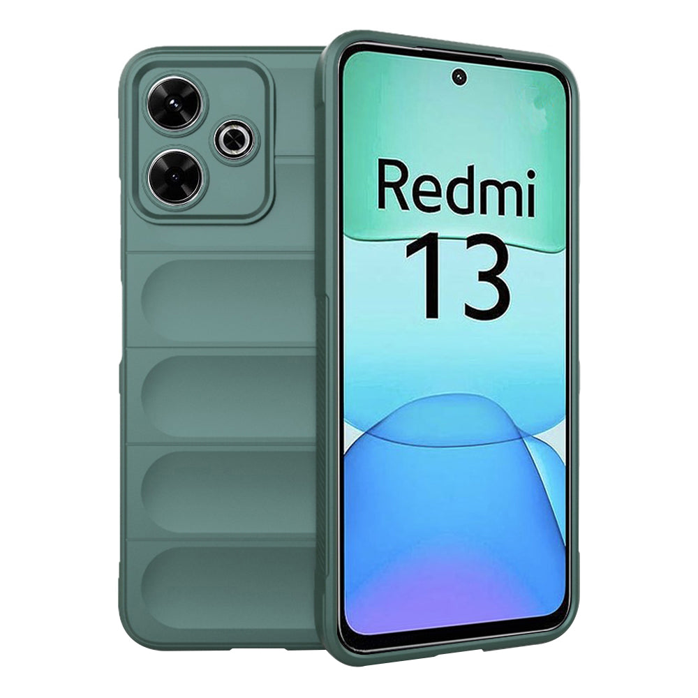 Étui pour Xiaomi Poco M6 4G / Redmi 13, Techsuit, Magic Shield, Vert