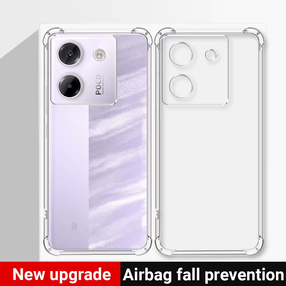 Coque pour Xiaomi Poco M7 Pro 5G, Techsuit, Antichoc Claire, Transparente