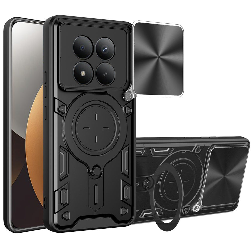 Étui pour Xiaomi Poco M8 Pro / Redmi Note 15 Pro+ 5G, Techsuit, CamGuard Pro, Noir