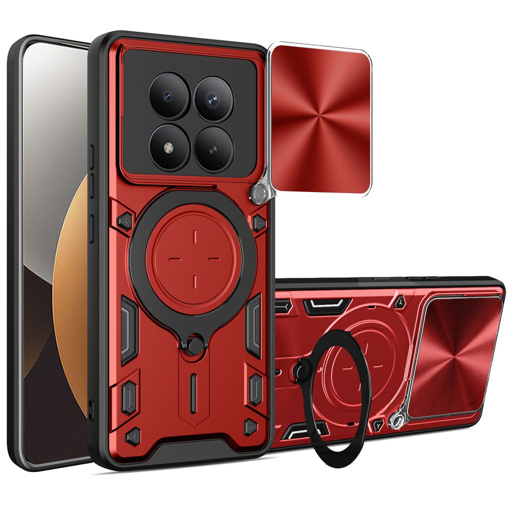 Étui pour Xiaomi Poco M8 Pro / Redmi Note 15 Pro+ 5G, Techsuit, CamGuard Pro, Rouge