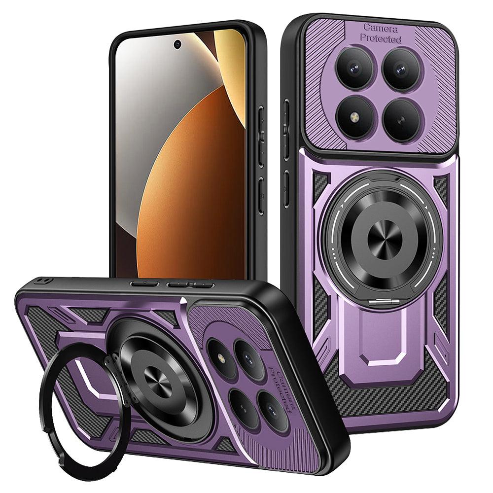 Étui pour Xiaomi Poco M8 Pro / Redmi Note 15 Pro+ 5G, Techsuit, RuggedCam, Violet