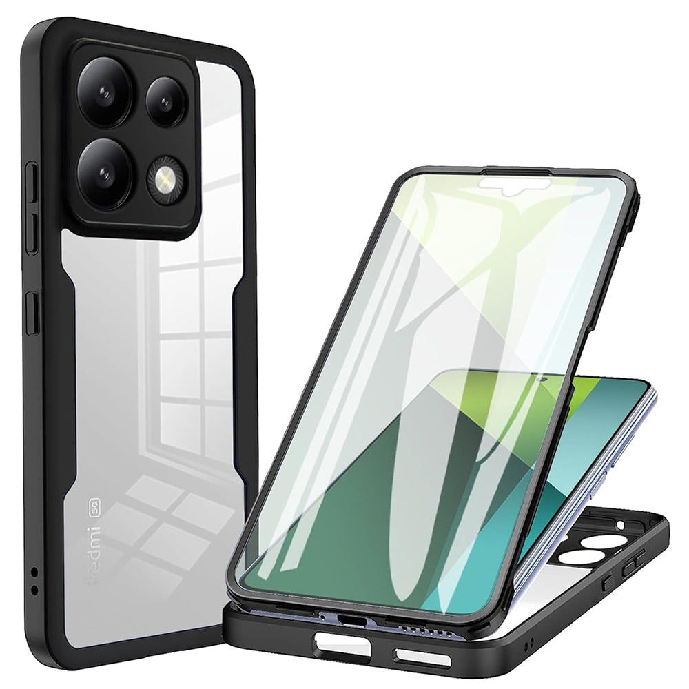 Coque pour Xiaomi Poco X6 / Note 13 Pro 5G, Techsuit, ColorVerse 360, Noire