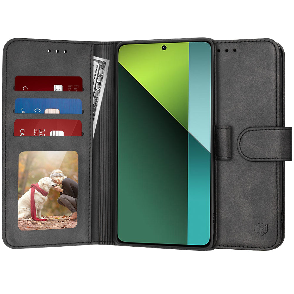 Coque pour Xiaomi Poco X6 / Note 13 Pro 5G, Techsuit, Diary Book, Noire