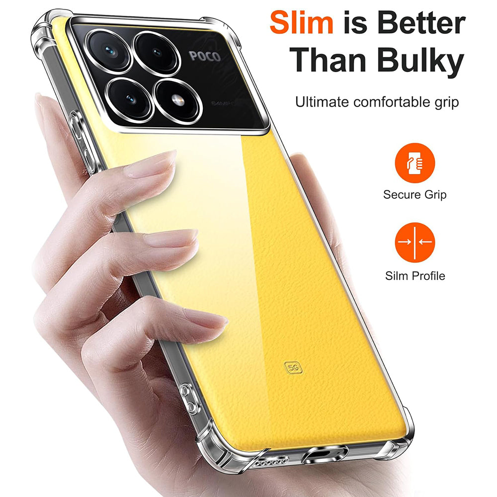 Coque pour Xiaomi Poco X6 Pro, Techsuit, Anti-choc Claire, Transparente