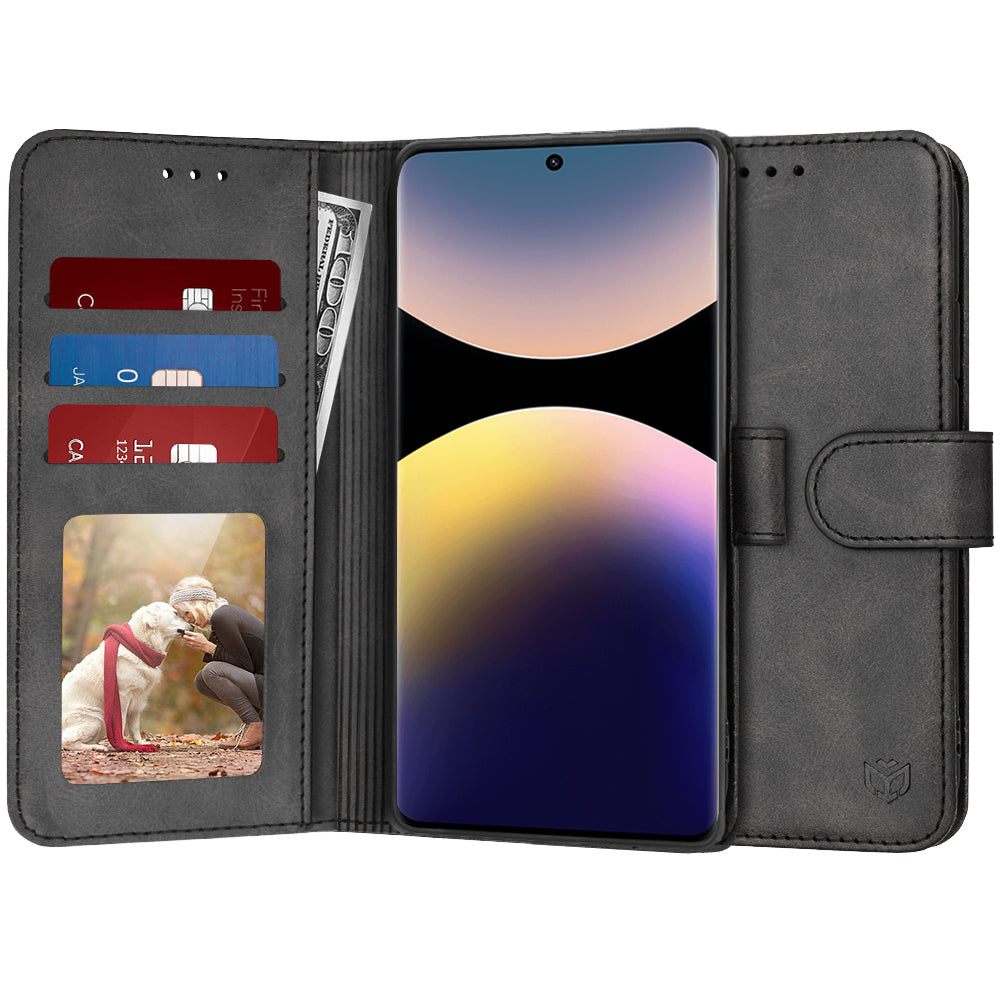 Coque pour Xiaomi Poco X7 / Note 14 Pro 5G, Techsuit, Diary Book, Noire
