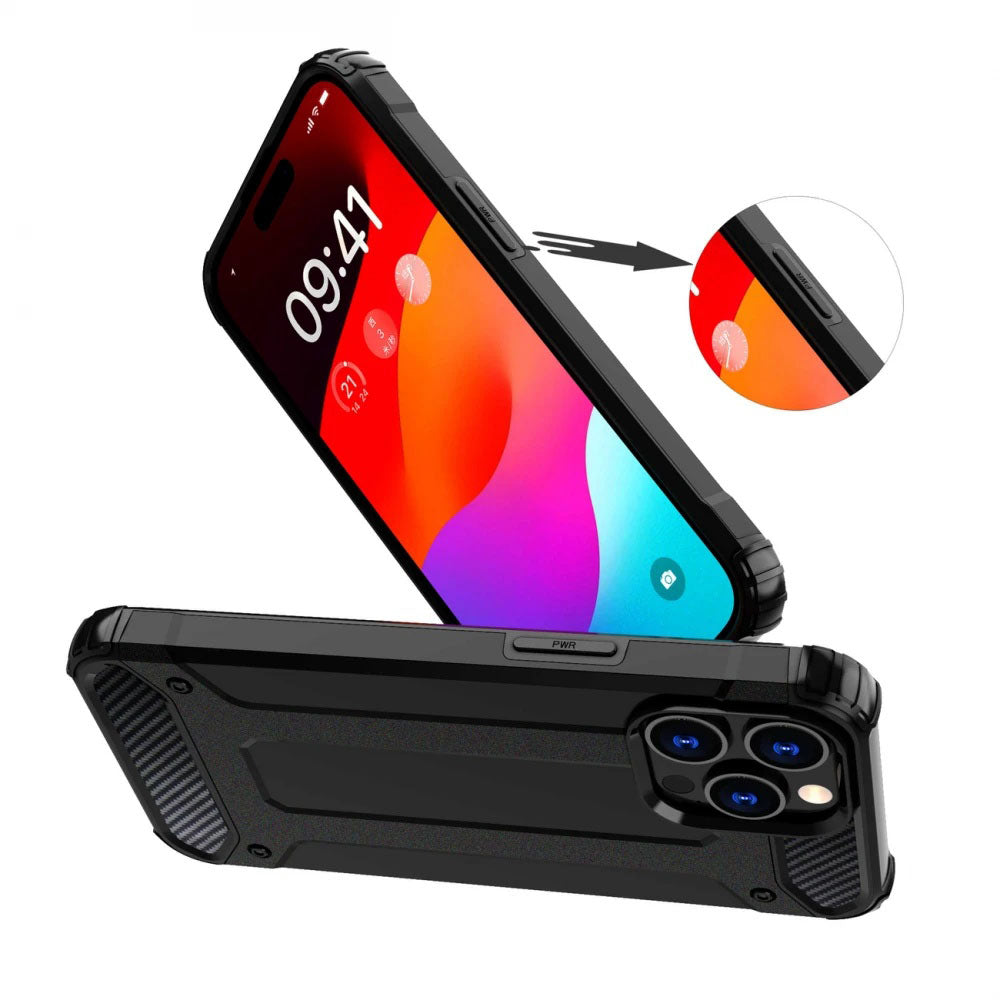Coque pour Xiaomi Poco X7 / Note 14 Pro 5G, Techsuit, Hybrid Armor, Noire
