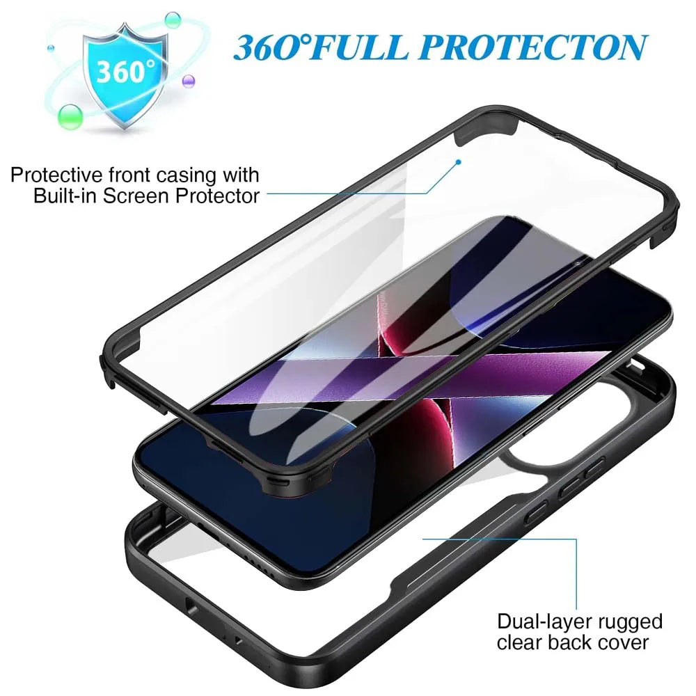 Coque pour Xiaomi Poco X7 Pro, Techsuit, ColorVerse 360, Bleue